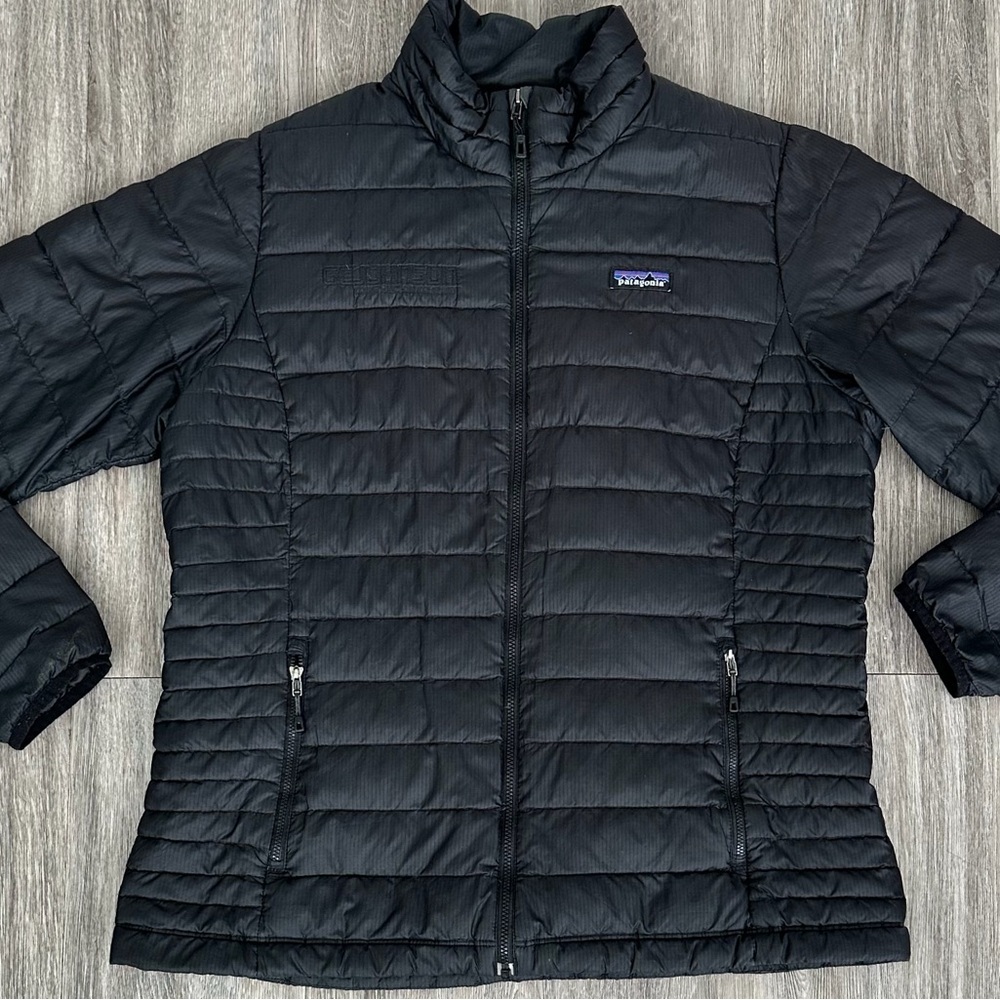 Patagonia Down Sweater Jacket Womens XL Black Puffer Coat